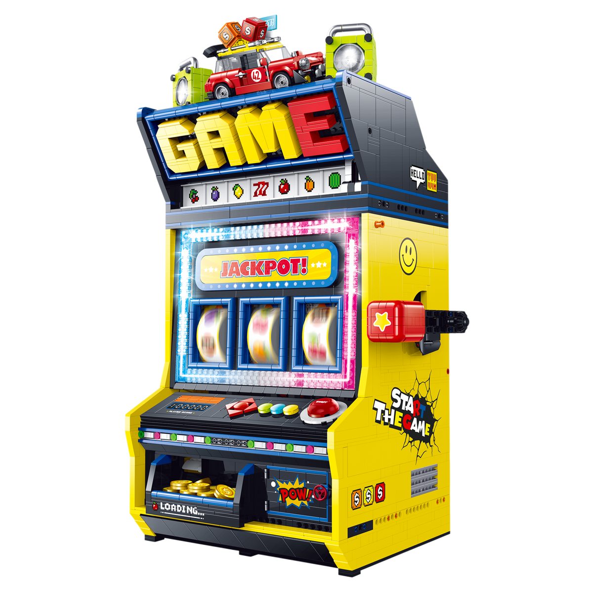 Brick MOC Fruit Spin Slot Machine Arcade | 3571 pieces - Brick Car Merchant