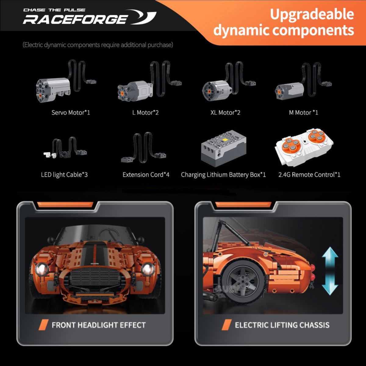 Brick MOC Shelby Cobra 427 Copperhead Edition | 2765 pieces - Brick Car Merchant