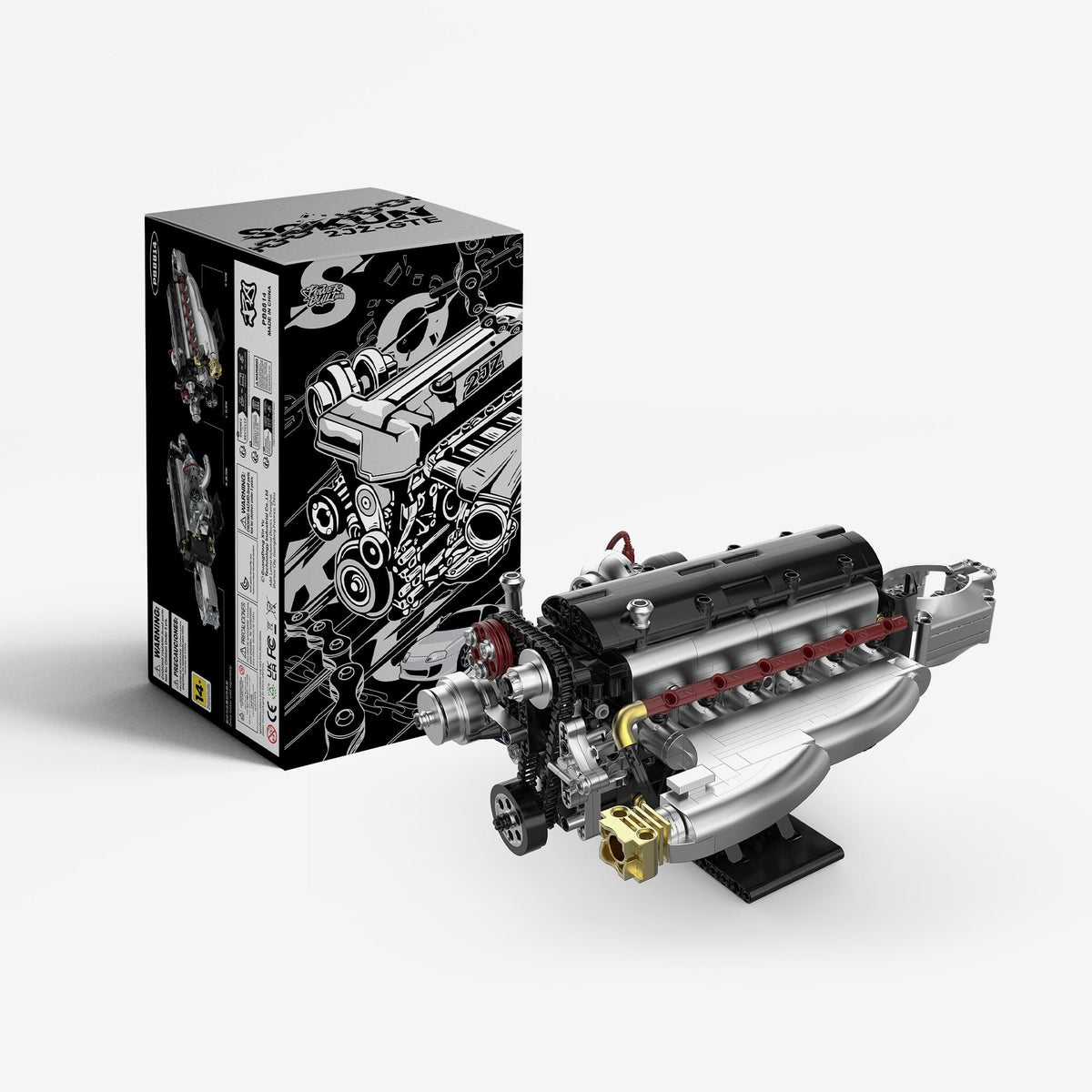 Brick MOC Toyota 2JZ-GTE Engine - Brick Car Merchant