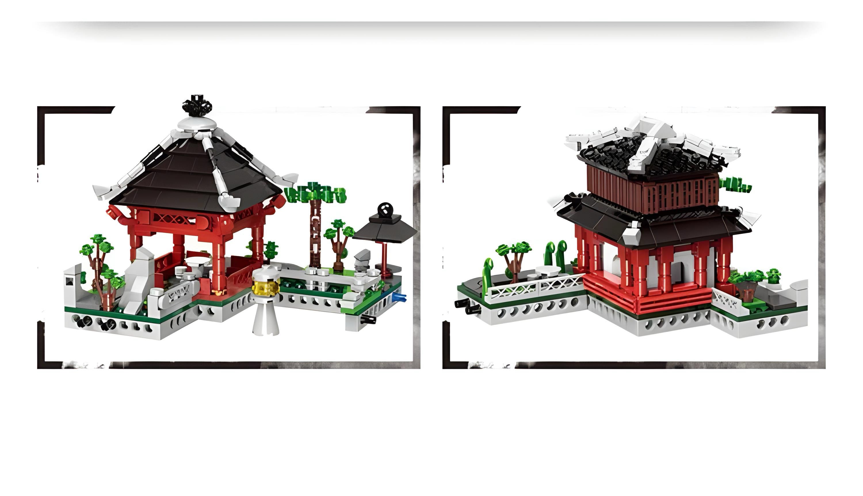 Brick MOC Suzhou Lion Grove Garden | 2479pcs - Brick Car Merchant