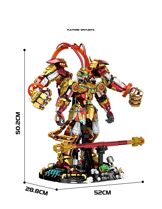 Brick MOC Chimera Warchief Monkey King Mecha | 3320pcs - Brick Car Merchant