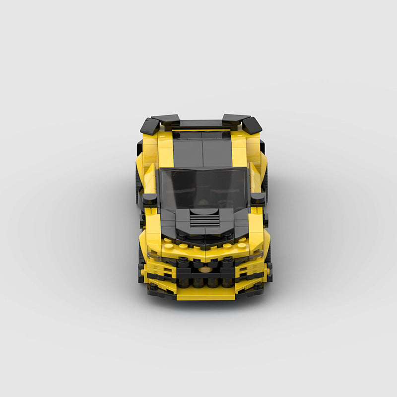 Brick MOC Chevrolet Camaro "Bumblebee" from Transformers - Brick Car Merchant