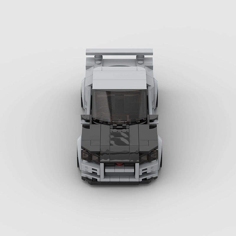 Brick MOC Nissan R34 Skyline GT-R - Brick Car Merchant