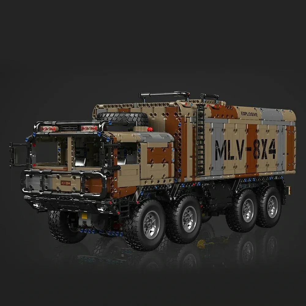 Brick MOC 8x8 Desert Heavy Hauler | 3594pcs - Brick Car Merchant