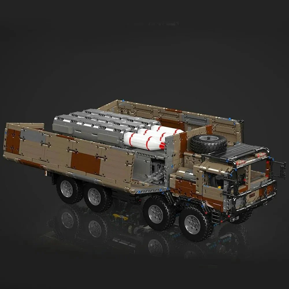 Brick MOC 8x8 Desert Heavy Hauler | 3594pcs - Brick Car Merchant