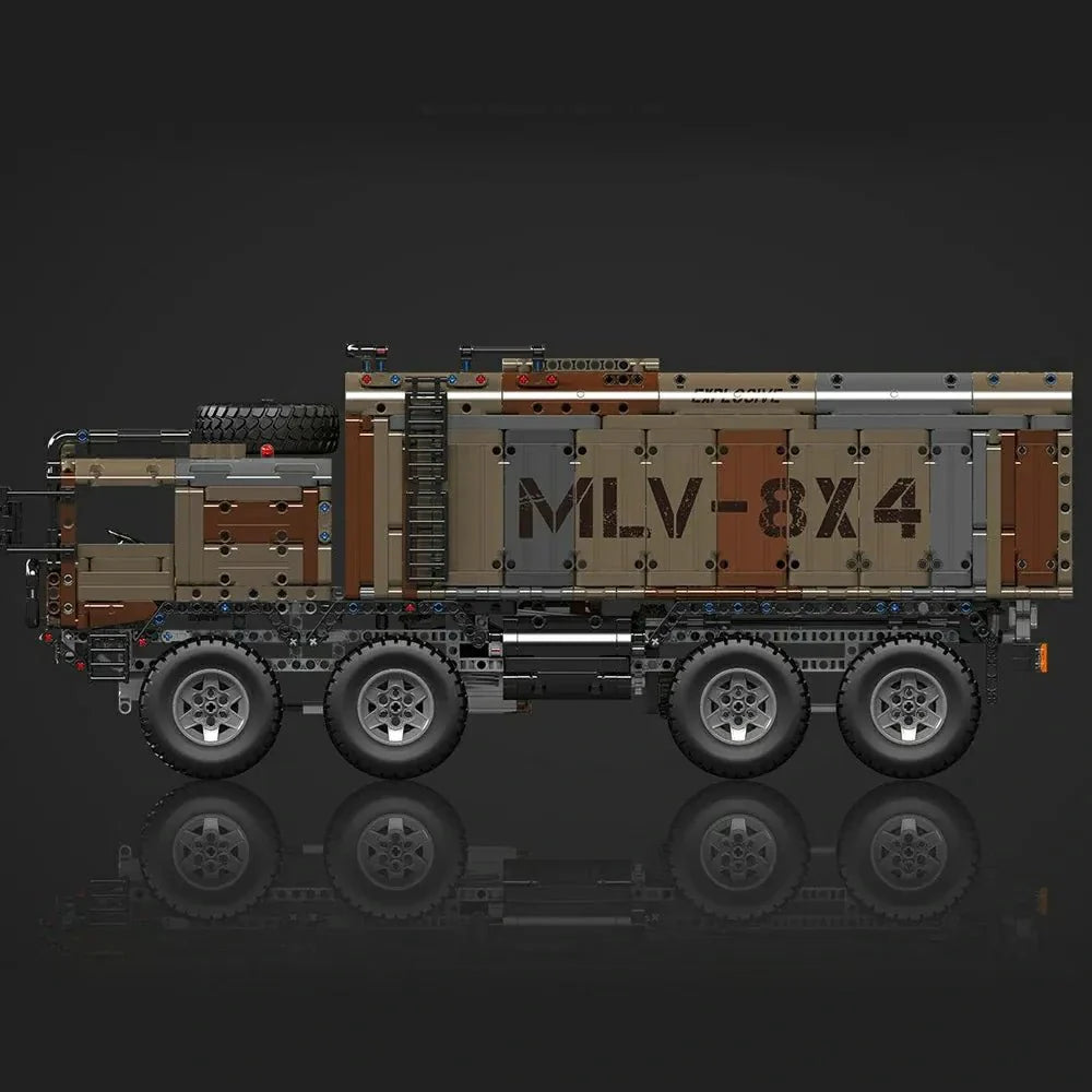Brick MOC 8x8 Desert Heavy Hauler | 3594pcs - Brick Car Merchant