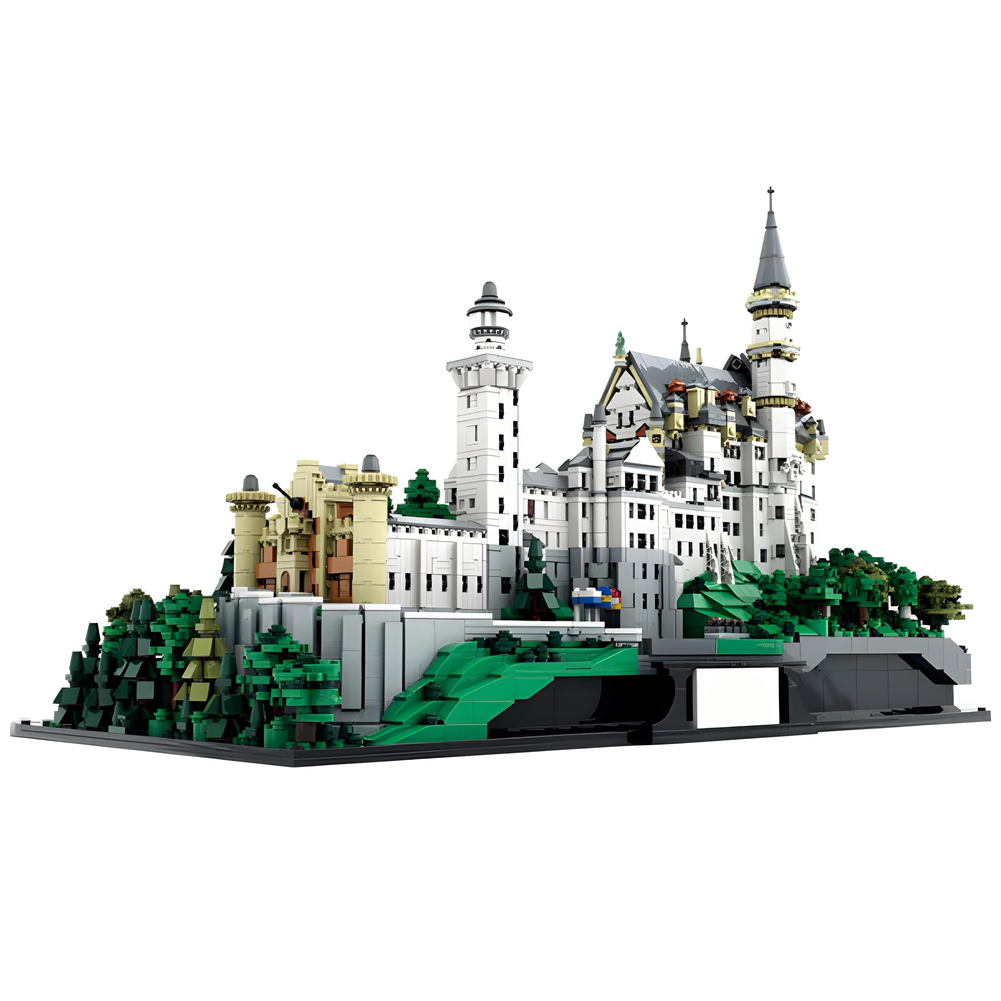 LEGO MOC Neuschwanstein Castle | 7438pcs - Brick Car Merchant