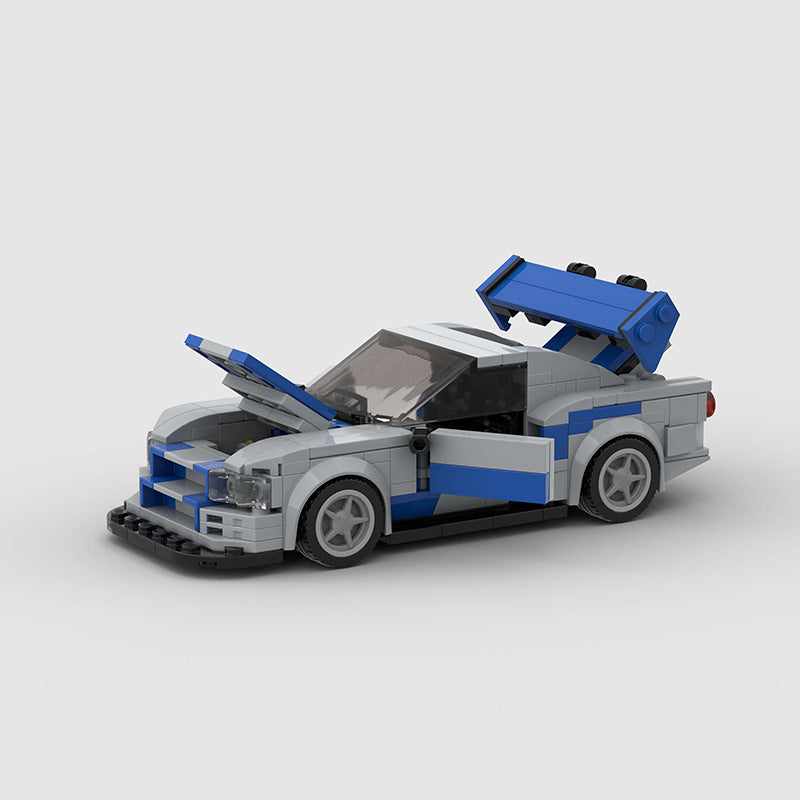 Brick MOC Nissan Skyline GT-R R34 Fast & Furious - Brick Car Merchant