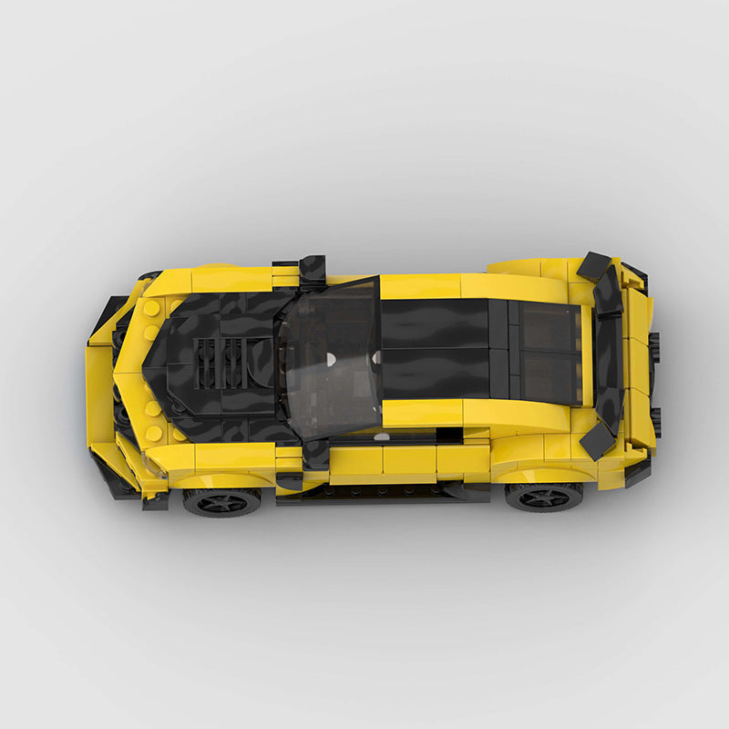 Brick MOC Chevrolet Camaro "Bumblebee" from Transformers - Brick Car Merchant