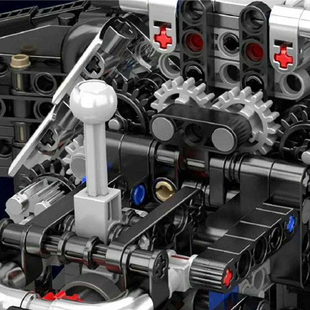 Brick MOC A8 W12 Motorized Engine | 871pcs - Brick Car Merchant
