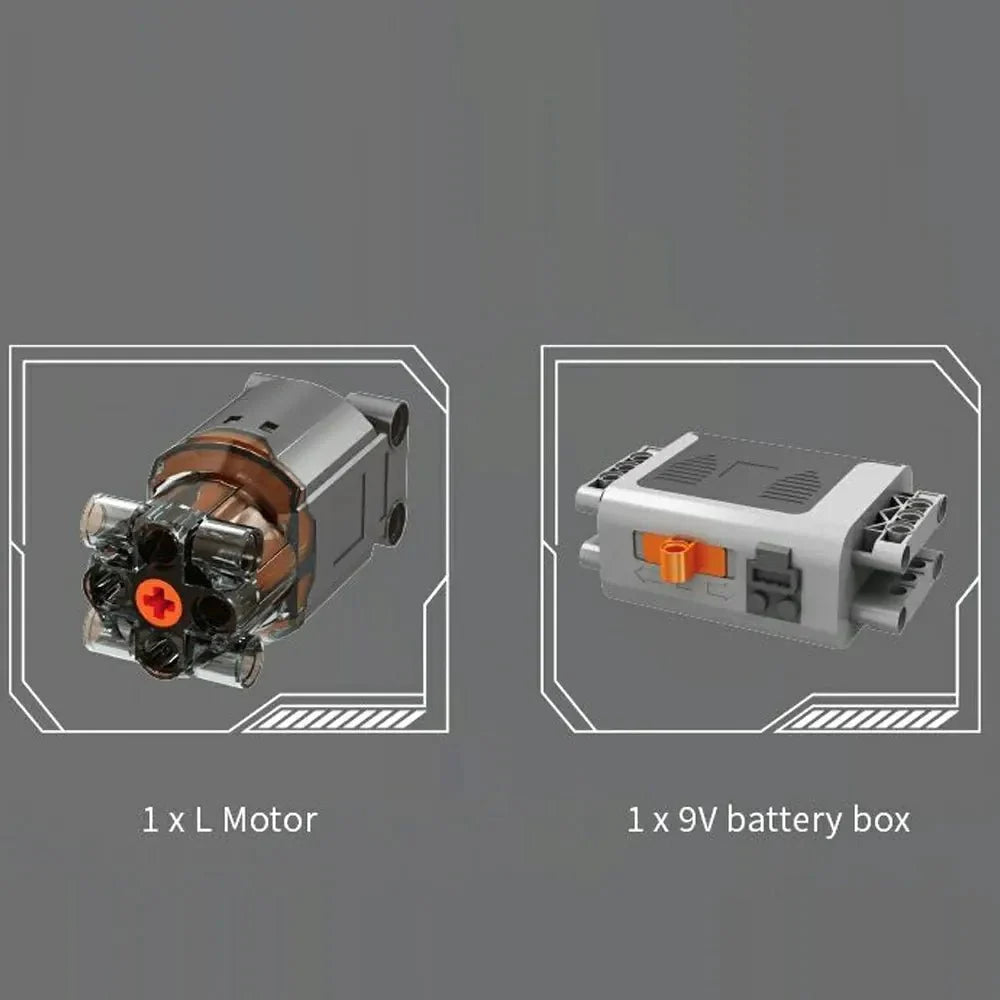 Brick MOC A8 W12 Motorized Engine | 871pcs - Brick Car Merchant