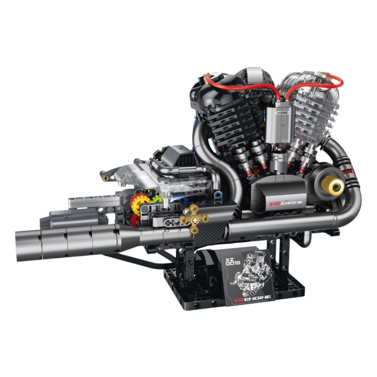 Brick MOC Stormcore V-Twin Motorised Engine | 846 pieces - Brick Car Merchant