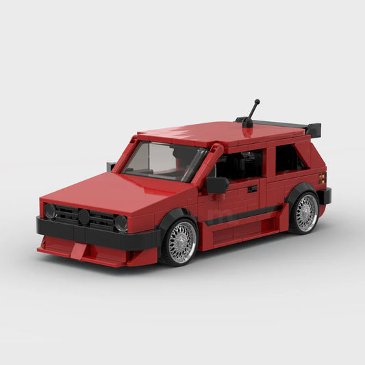 LEGO MOC Volkswagen Golf MK2 GTI - Brick Car Merchant