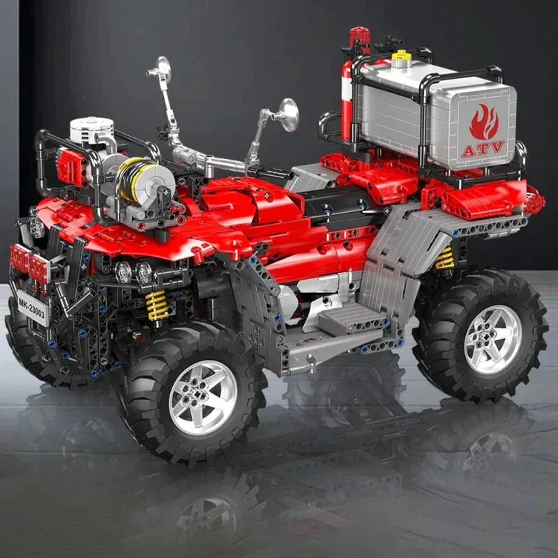 Brick MOC ATV Fire Rescue Unit | 2100pcs - Brick Car Merchant