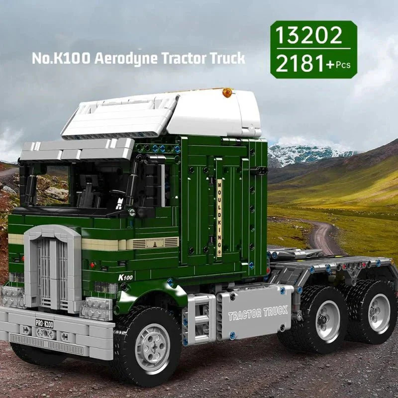 Brick MOC Aerodyne Tractor Truck Advanced | 2182pcs - Brick Car Merchant