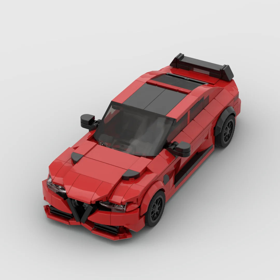 Brick MOC Alfa Romeo Giulia GTAM - Brick Car Merchant