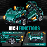 LEGO MOC Alfa Romeo Supercar | Remote Control, Electric Doors, Electric Air Suspension, Steam Spray System, 4368 pcs - Brick Car Merchant