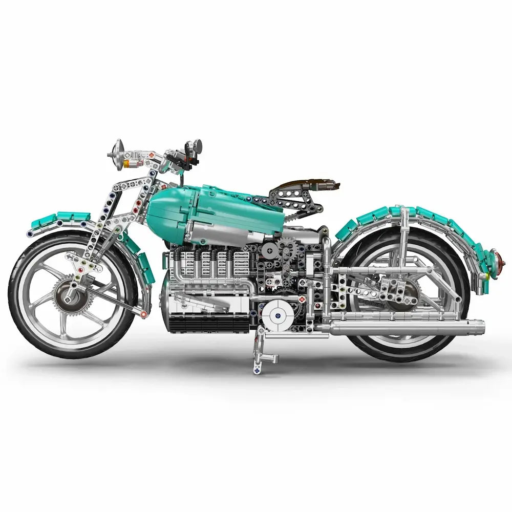 Brick MOC American Cruiser Motorcycle | 1971pcs - Brick Car Merchant