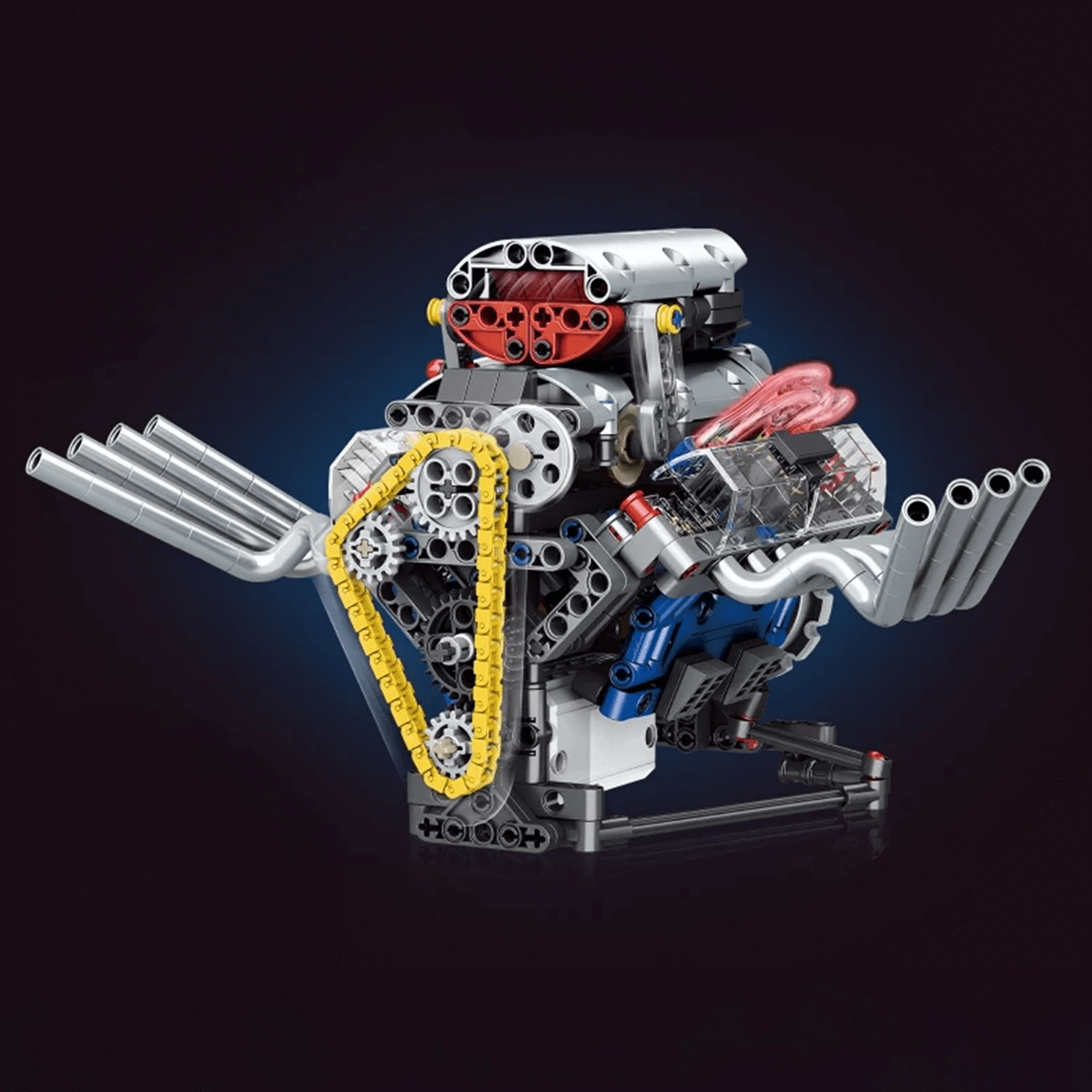 Brick MOC American Muscle V8 Functional | 664pcs - Brick Car Merchant