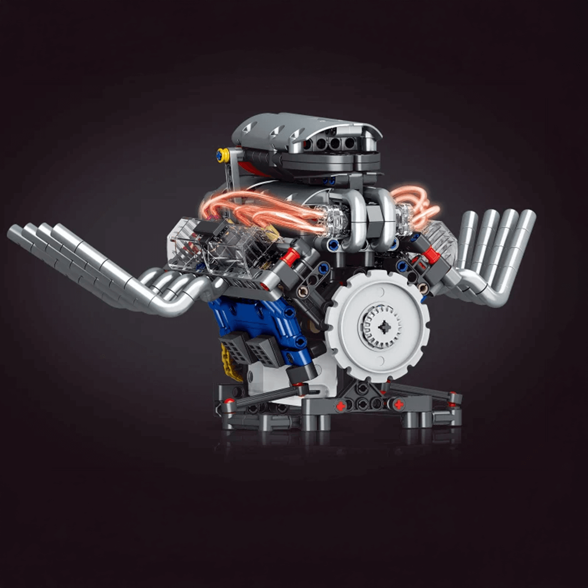 Brick MOC American Muscle V8 Functional | 664pcs - Brick Car Merchant
