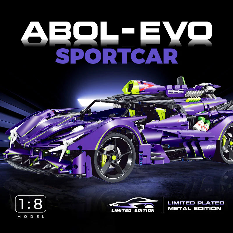 LEGO MOC Apollo EVO | Remote Control, Lightning Features, Electric Rear Tail, Electric Opening Features, Electric Rotating Cannon, 3909 pcs - Brick Car Merchant