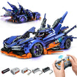 LEGO MOC Apollo X1 | Remote Control, Drift, Colour Light Wheels, Jet Propulsion, Armour Explosion Mode, 2381 Pcs - Brick Car Merchant