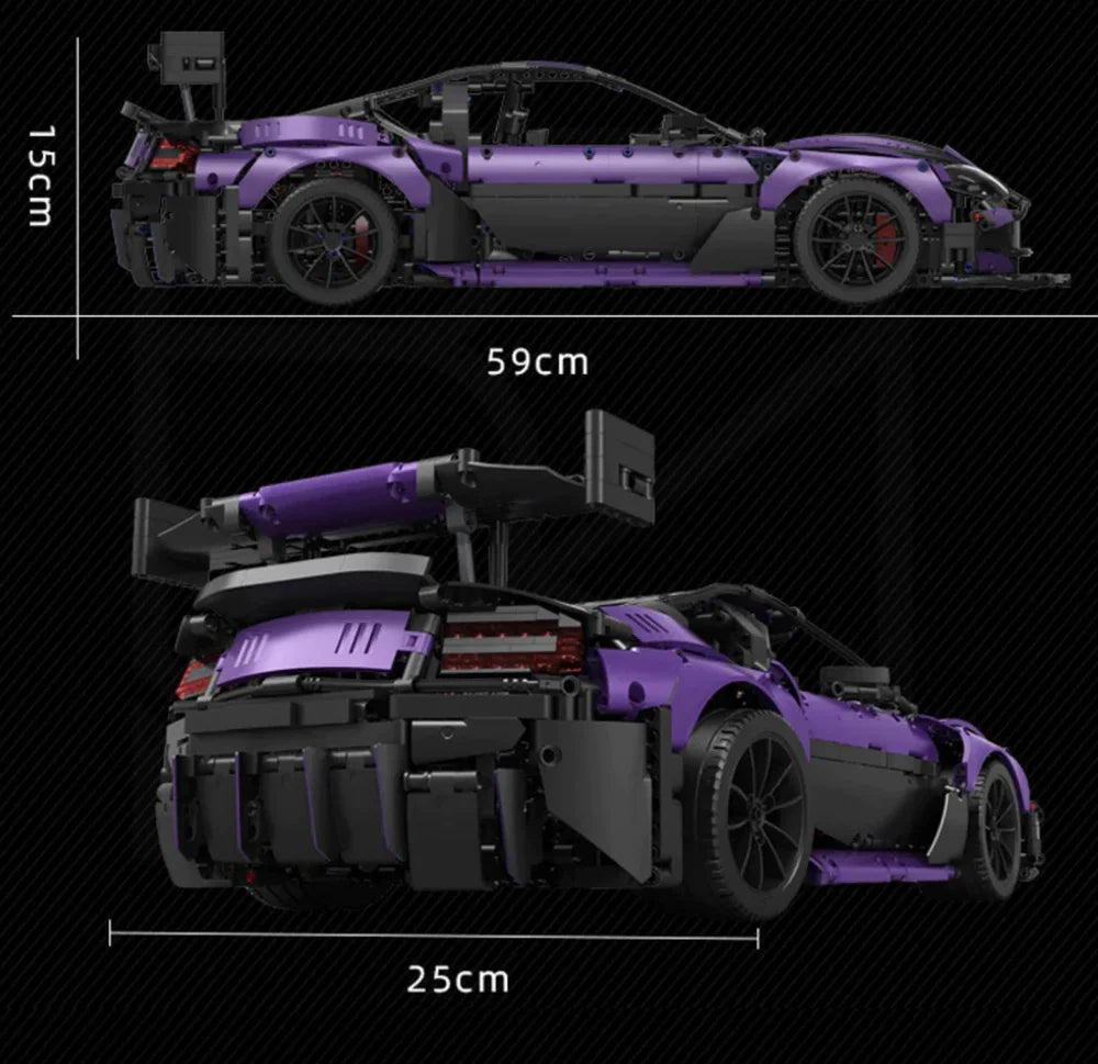 Brick MOC Aston Martin DBRS9 GT3 | 3850 pcs - Brick Car Merchant