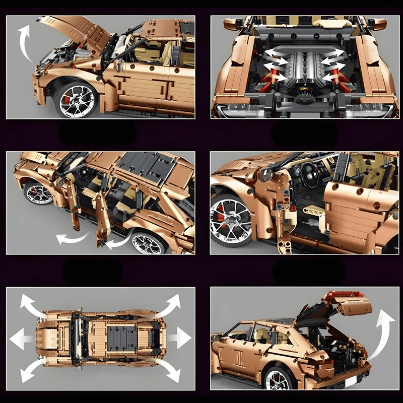Brick MOC Aston Martin DBX | Opening Features, 3145 pcs - Brick Car Merchant