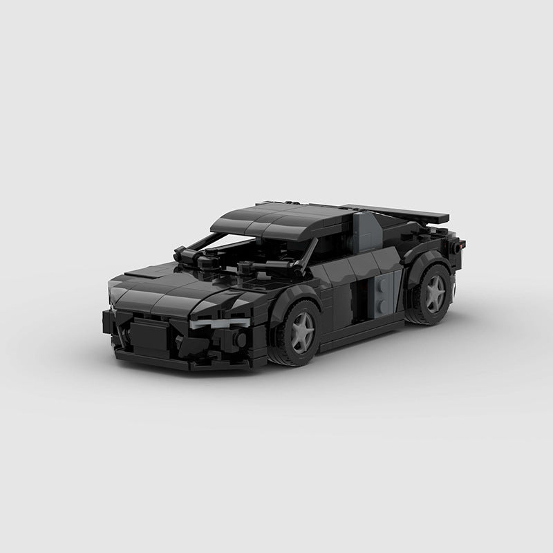 Brick MOC Audi R8 Black - Brick Car Merchant
