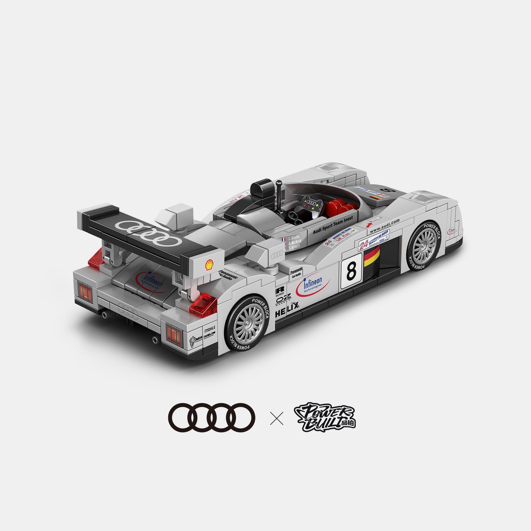 Brick MOC Audi R8 Le Mans 2000 - Brick Car Merchant