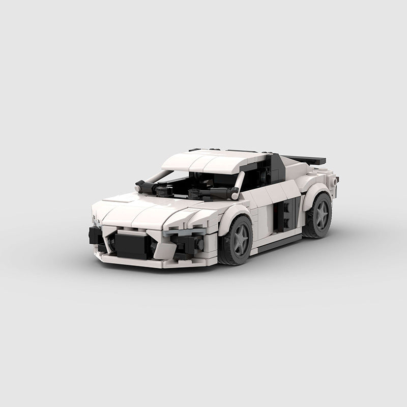 Brick MOC Audi R8 White - Brick Car Merchant