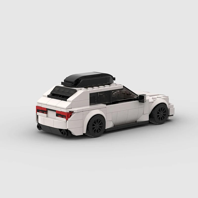 Brick MOC Audi RS6 ABT | White Edition - Brick Car Merchant