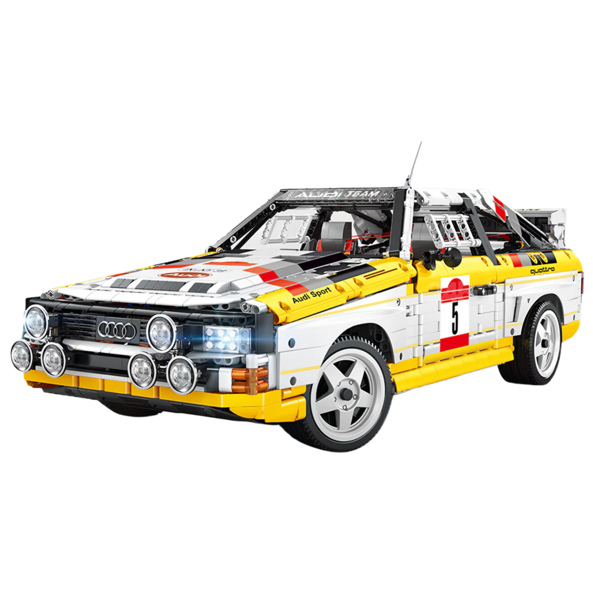 Brick MOC Audi Rally Quattro Group B 1984 - Brick Car Merchant