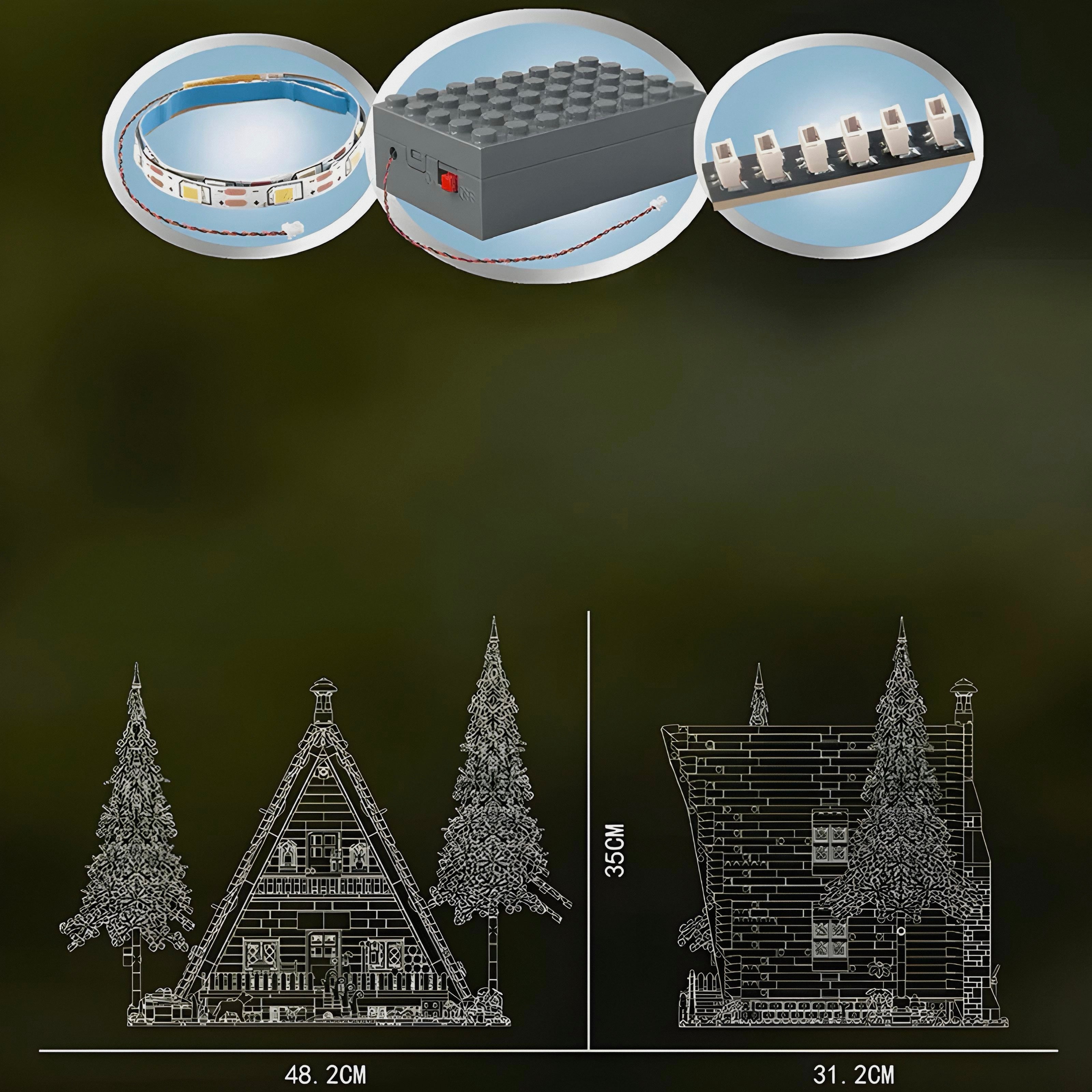 LEGO MOC Wooden Cabin In The Woods | 3398pcs - Brick Car Merchant