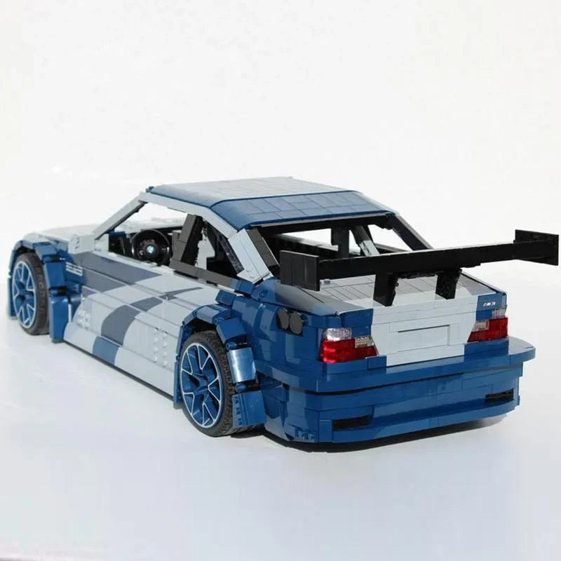 Brick MOC BMW M3 E46 GTR | Most Wanted - Brick Car Merchant