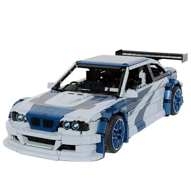 Brick MOC BMW M3 E46 GTR | Most Wanted - Brick Car Merchant