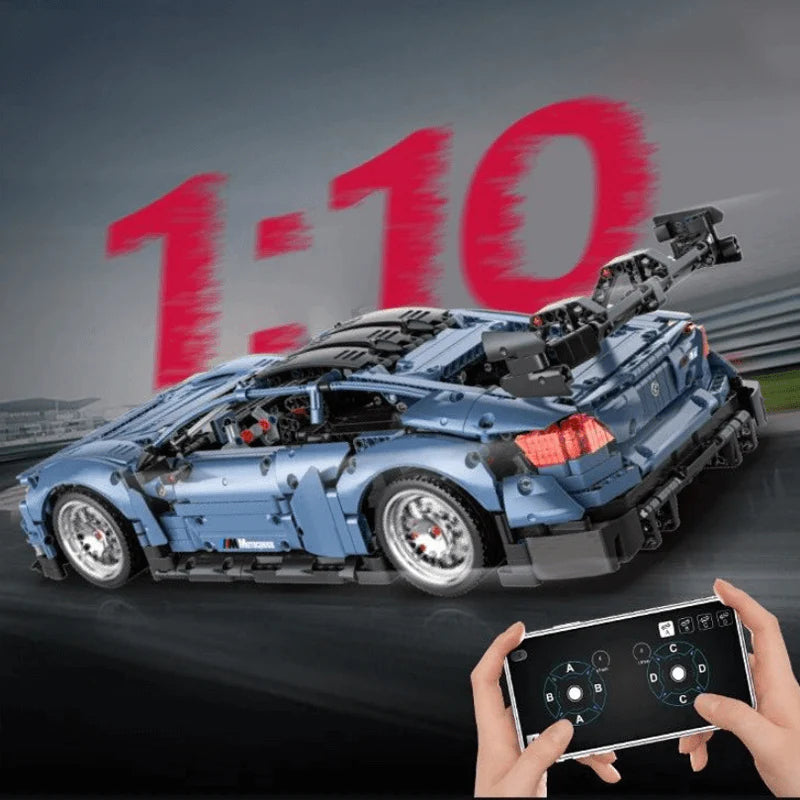 Brick MOC BMW M4 CSL DTM | Remote Control, Opening Features, 2280 pcs - Brick Car Merchant