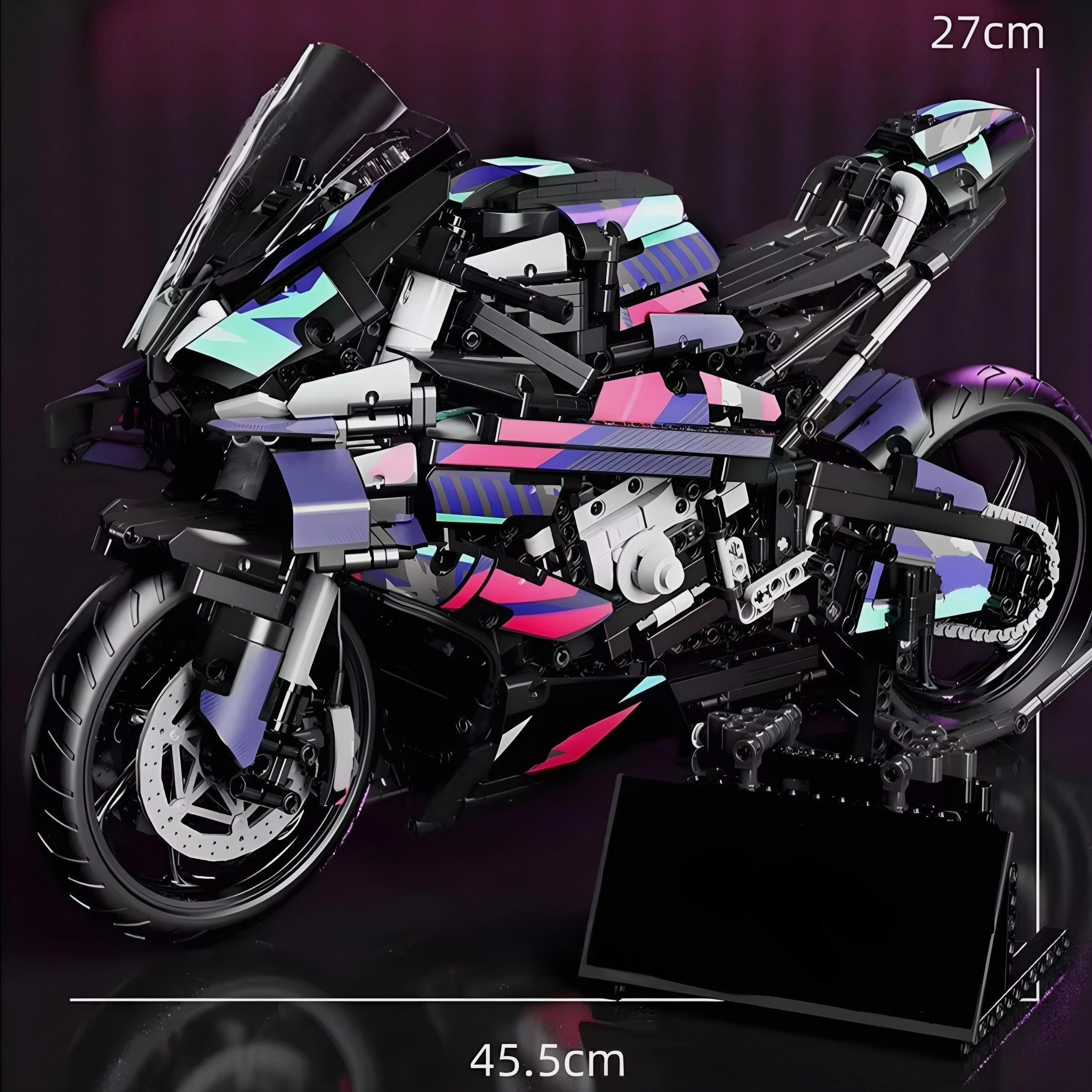 Brick MOC BMW S1000RR Cyberpunk | 2078pcs - Brick Car Merchant