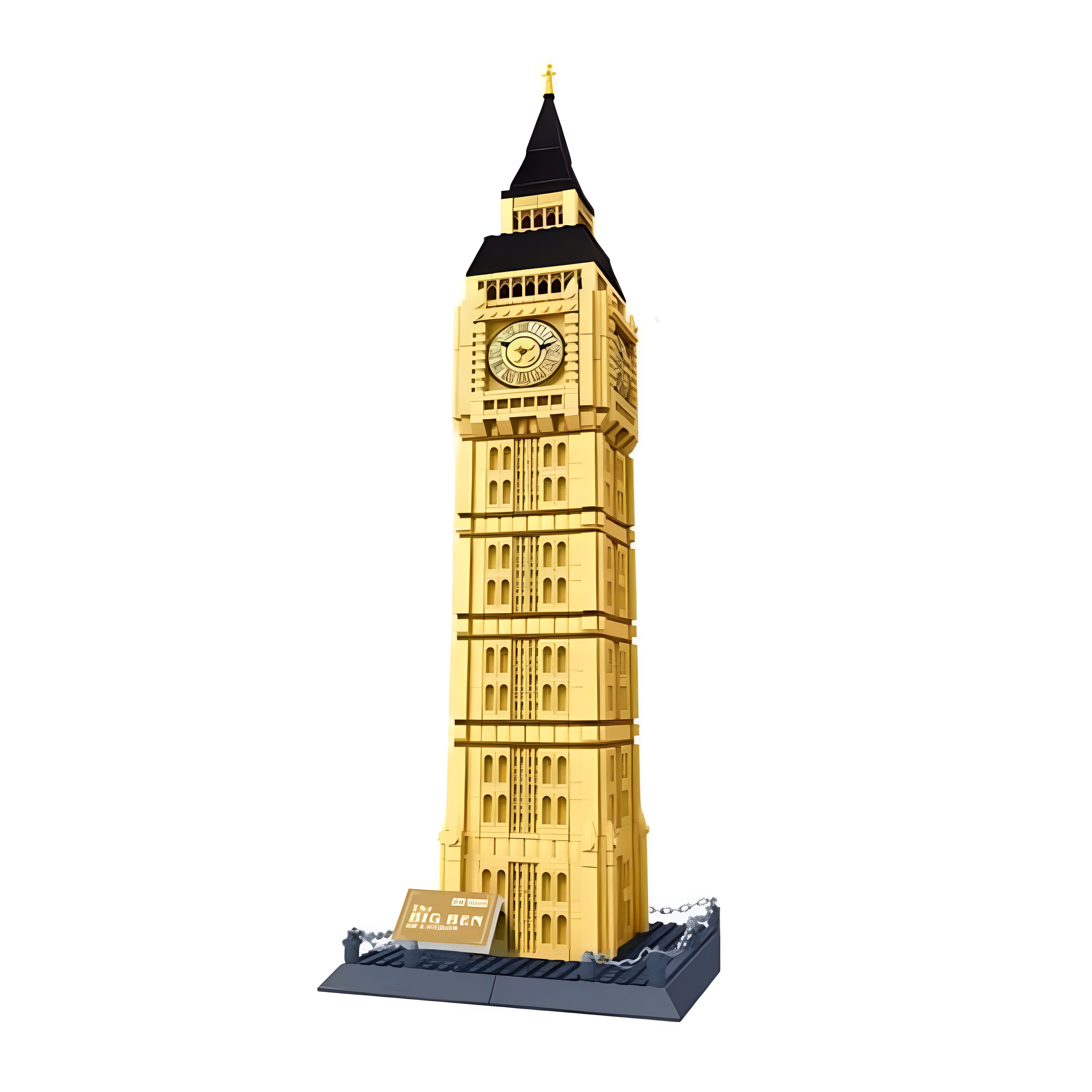 Brick MOC Big Ben | 1642pcs - Brick Car Merchant
