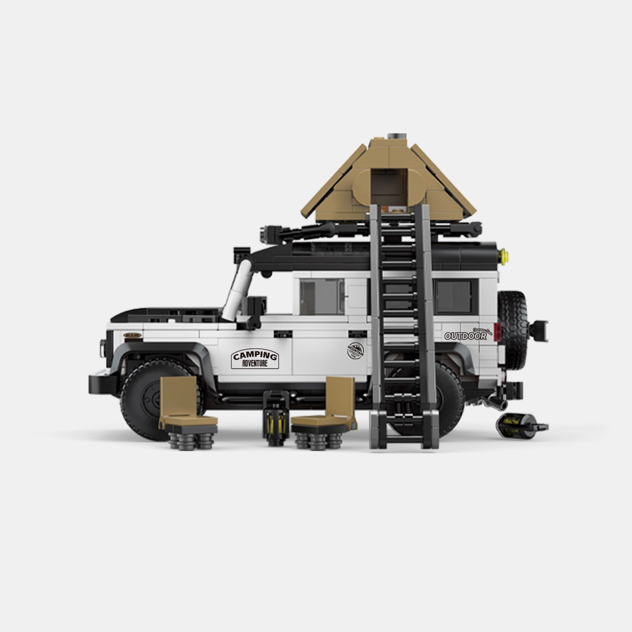 Brick MOC British Camper Off-Roader - Brick Car Merchant
