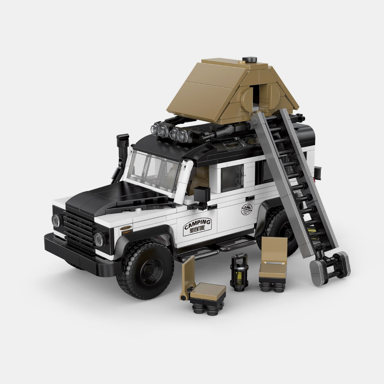 Brick MOC British Camper Off-Roader - Brick Car Merchant