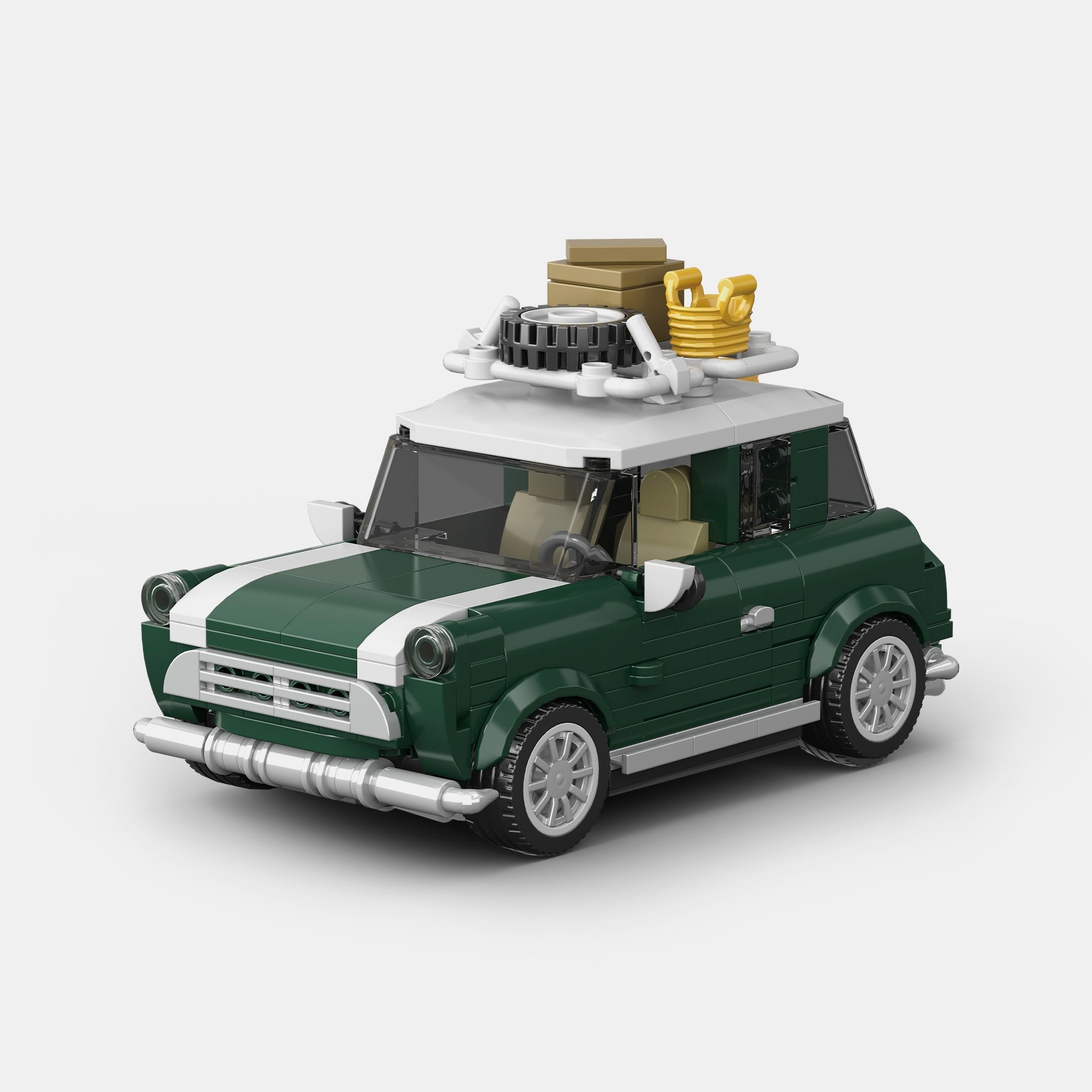 Brick MOC British Classic Camper - Brick Car Merchant