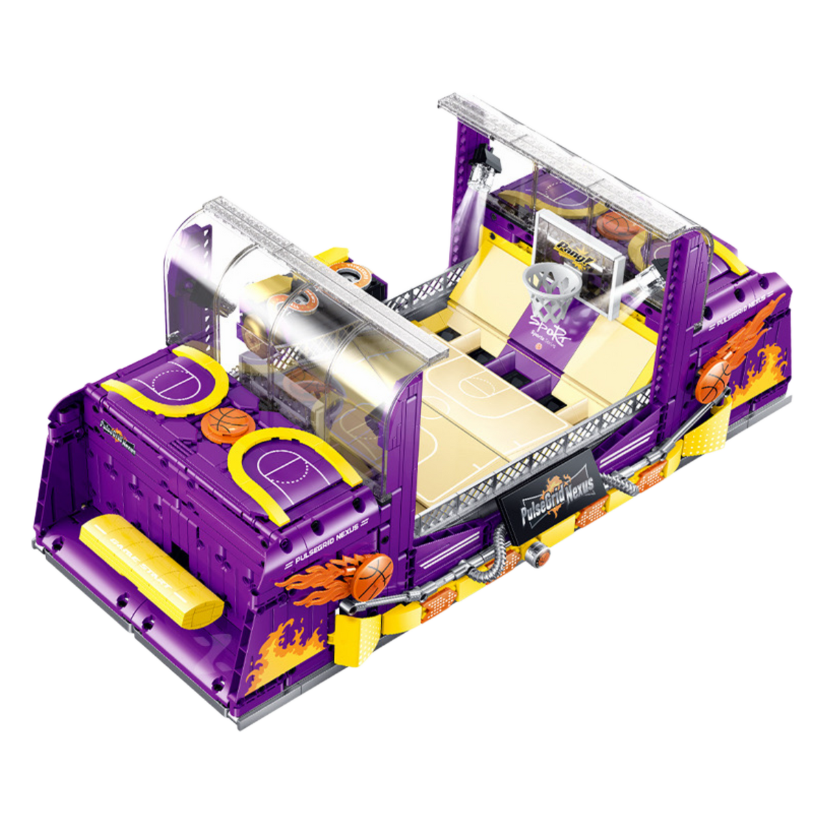 Brick MOC Basketball Showdown Arcade | 2036 pieces - Brick Car Merchant