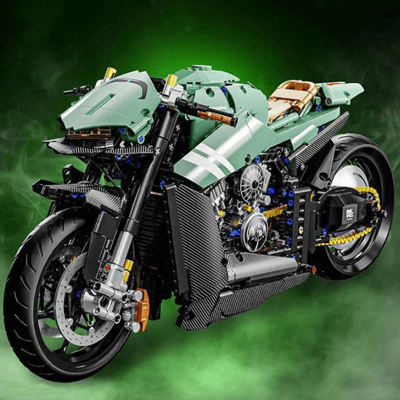 Brick MOC Carbon Concept Track Bike | 2175pcs - Brick Car Merchant