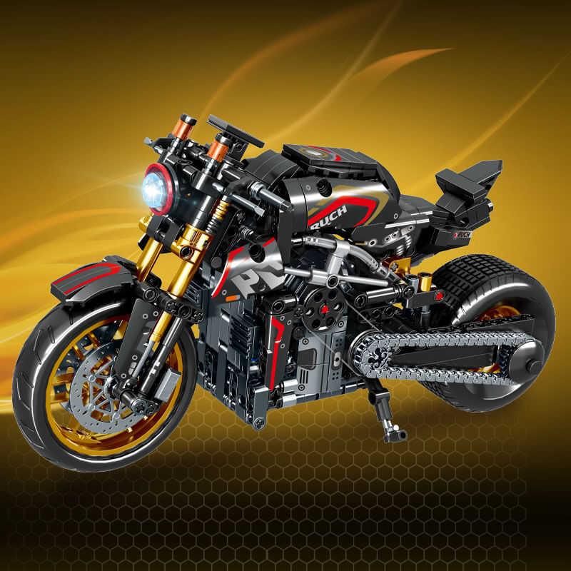 Brick MOC Carbon Devil Sport Bike | 770pcs - Brick Car Merchant