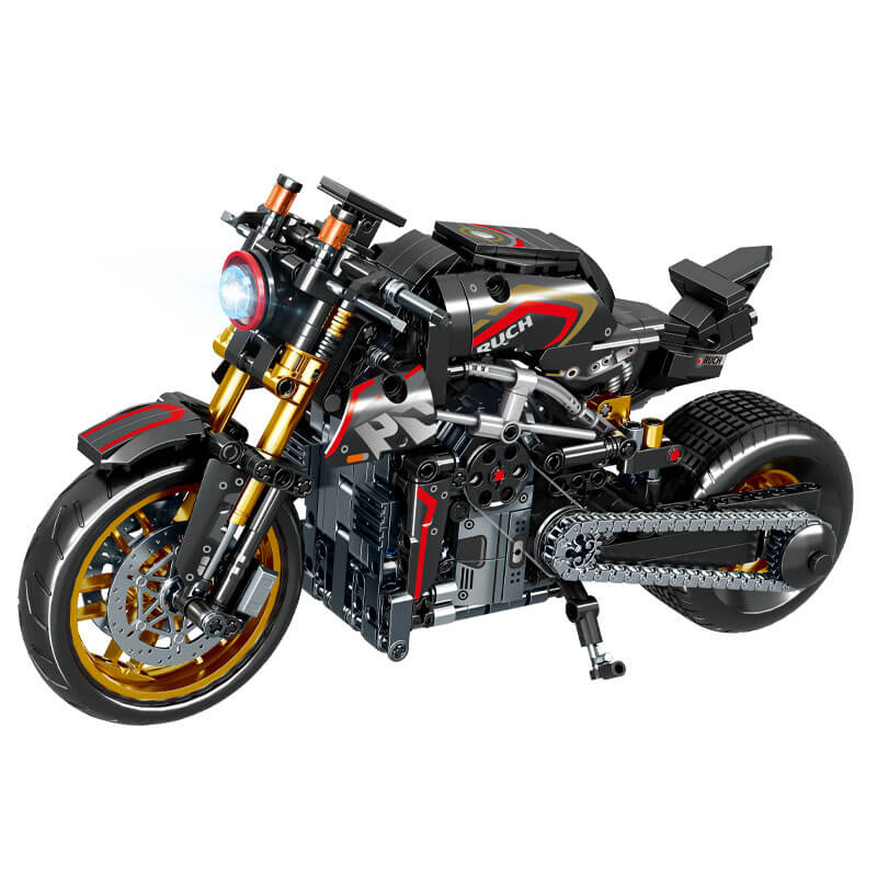 Brick MOC Carbon Devil Sport Bike | 770pcs - Brick Car Merchant