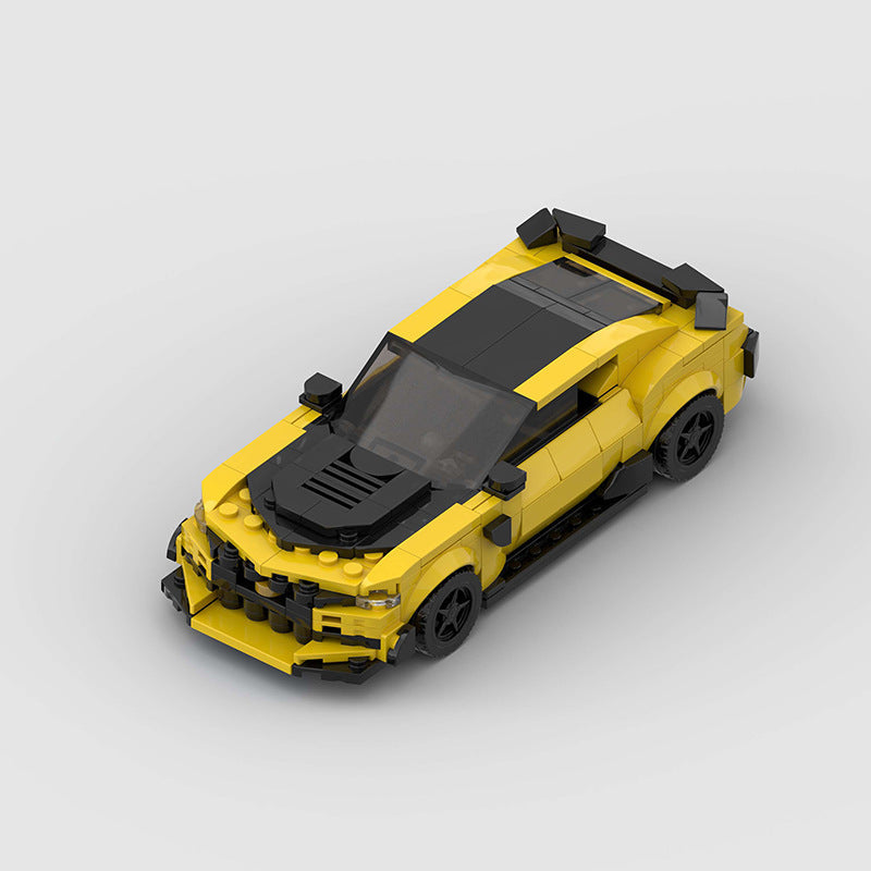 Brick MOC Chevrolet Camaro "Bumblebee" from Transformers - Brick Car Merchant
