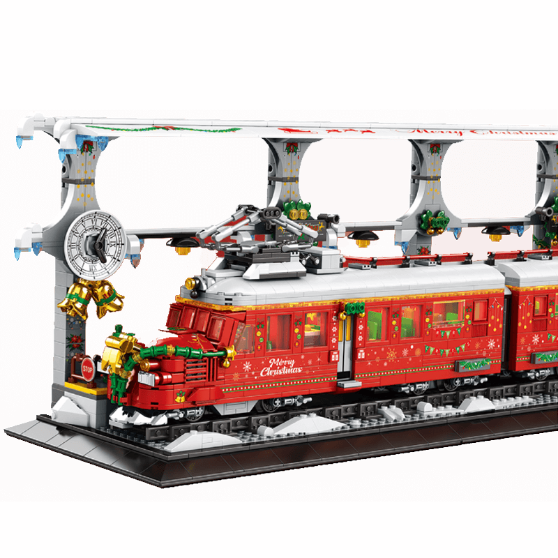 Brick MOC Christmas Train Set | 2821pcs - Brick Car Merchant