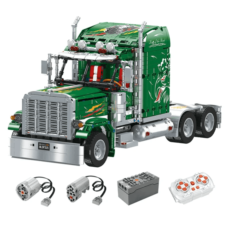 Brick MOC Classic 379 American Truck | 2104pcs - Brick Car Merchant