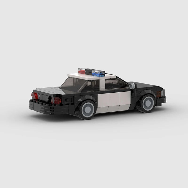 Brick MOC Classic Police Patrol Car - Brick Car Merchant